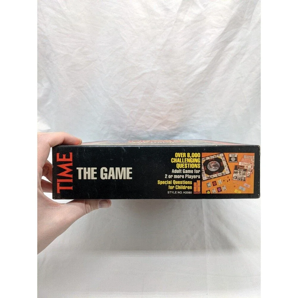 Vintage Hansen Time The Game Bookcase Board Game Complete